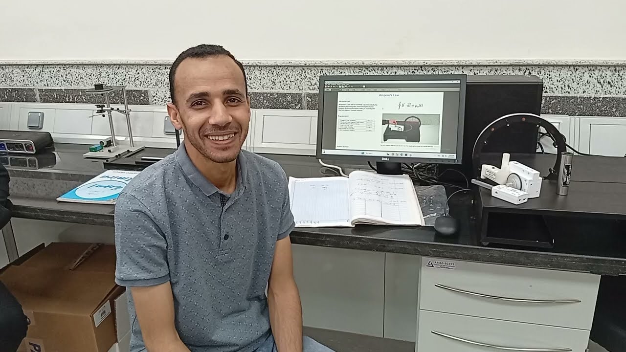 تجربة تحقيق قانون امبير فى المغناطيسية