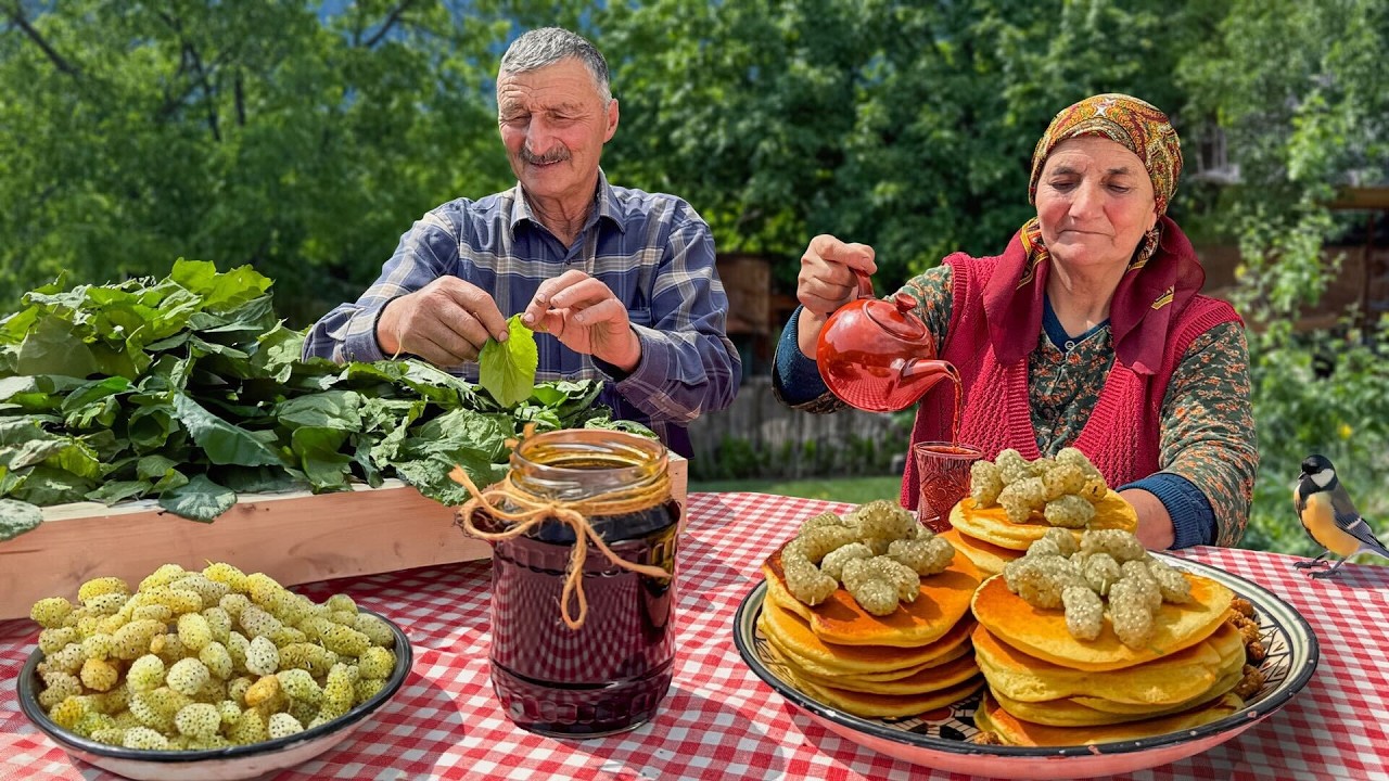 Mulberry Harvest Day! Family Cooking and Village Traditions