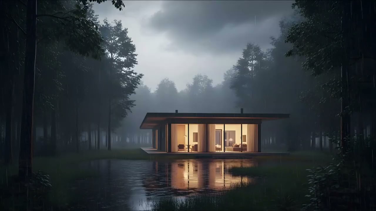 Quiet Rain at Night 🌙 10 Hours Peaceful Sleep Ambience