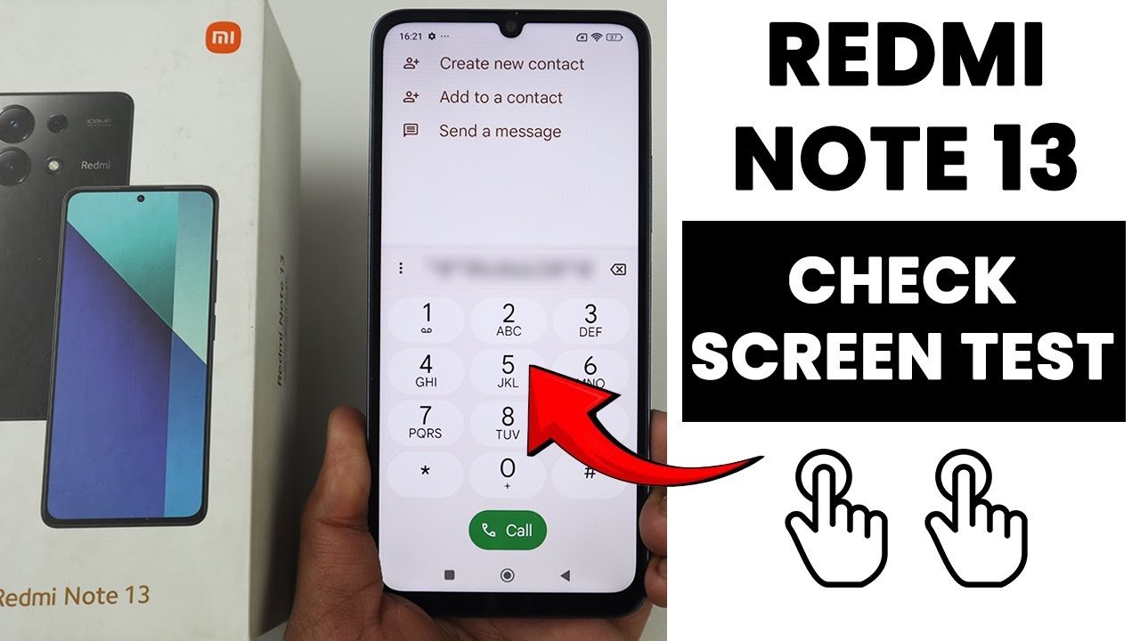 How to Check Screen Test Via Code in Redmi Note 13