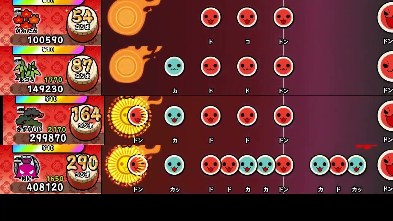 【太鼓の達人 NS2】テトラリュトモスフォビア【全難易度同時再生】