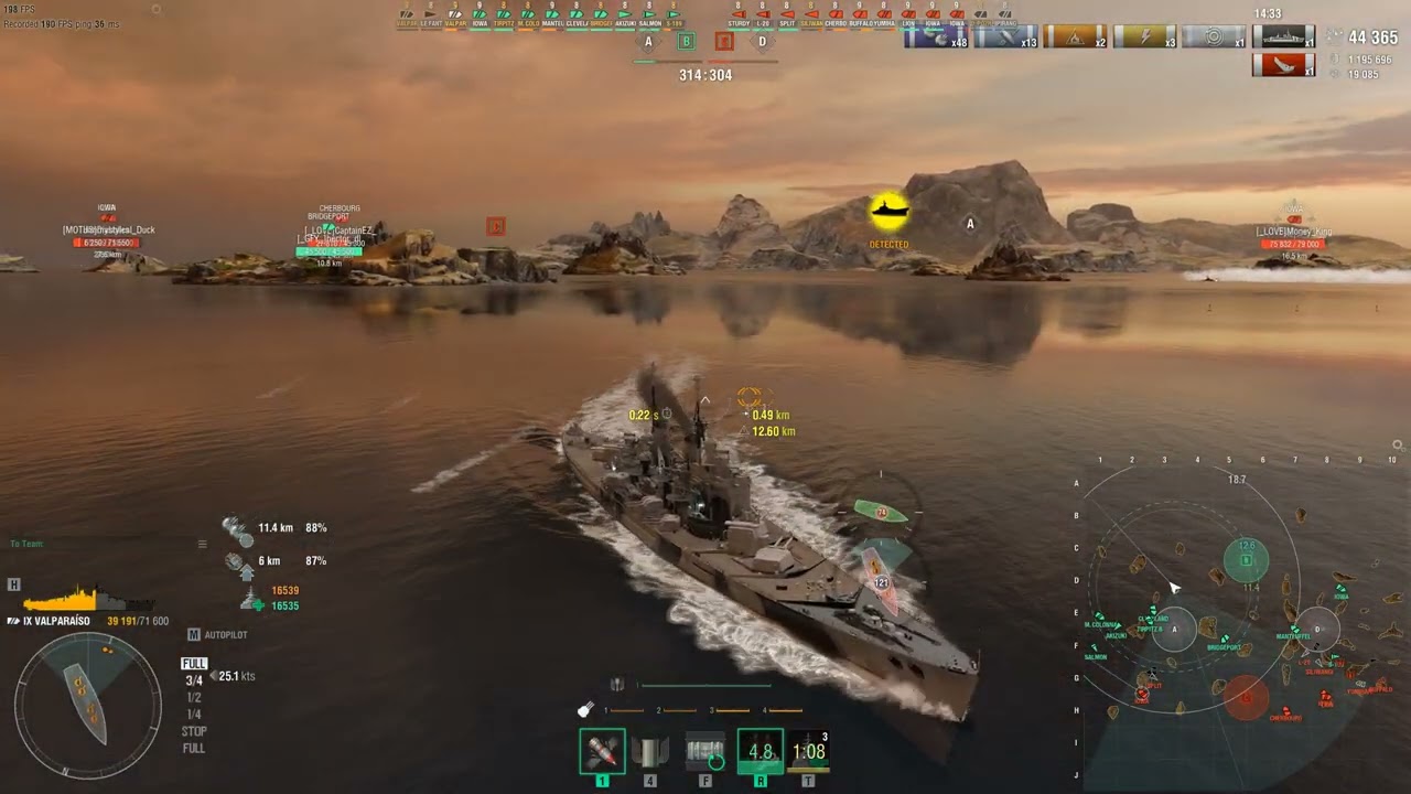 World of Warships Valpraiso Tanking 2