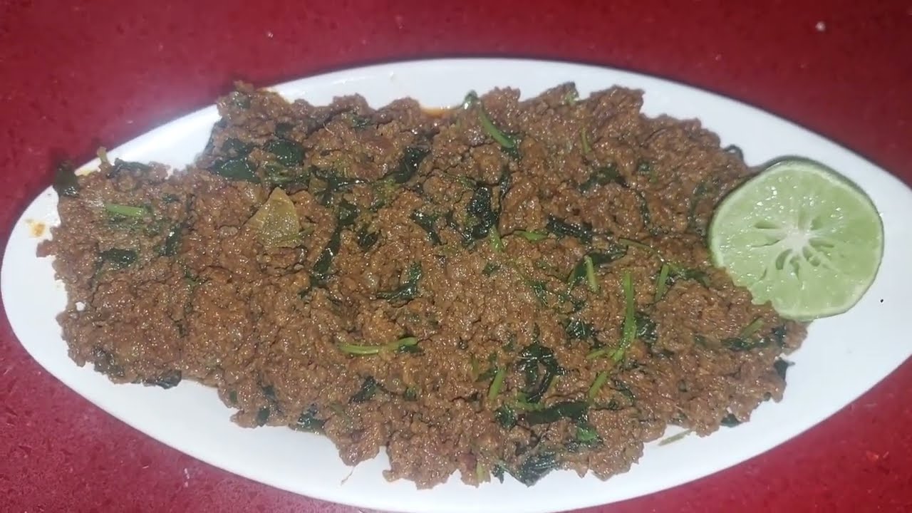 Hyderabad famouse recipee kheema Methi ki Bhaji ka salan #roti and rice ke sat serve kare