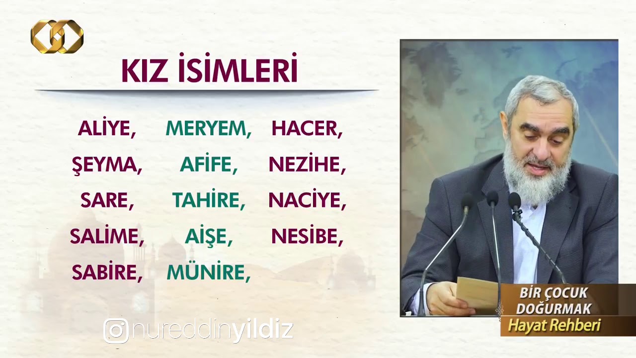 ERKEK VE KIZ ÇOCUĞU İSİMLERİ.. (%100 İSLAMI YANSITAN) & Nureddin Yıldız