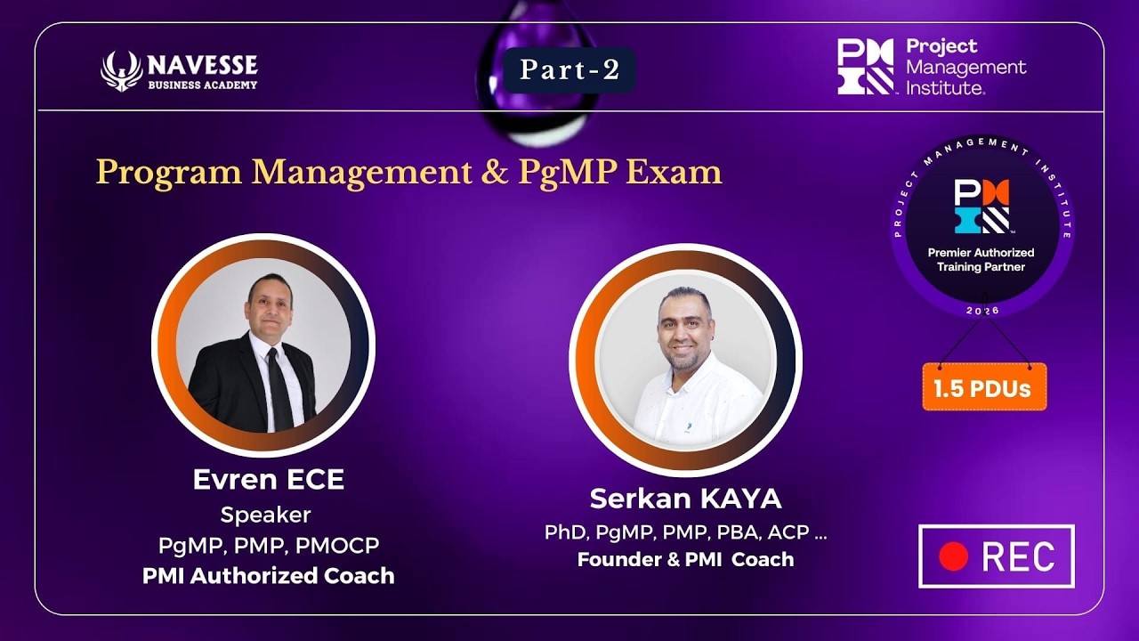 Program Management and PgMP Exam Part-2 | Program Management Lifecycle