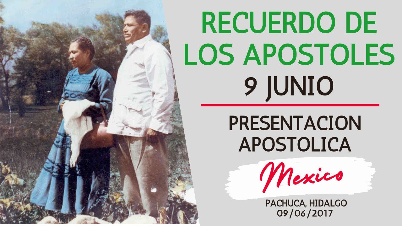 9 JUNIO, RECUERDO DEL LLAMAMIENTO DE LOS APOSTOLES DE LA RESTAURACION