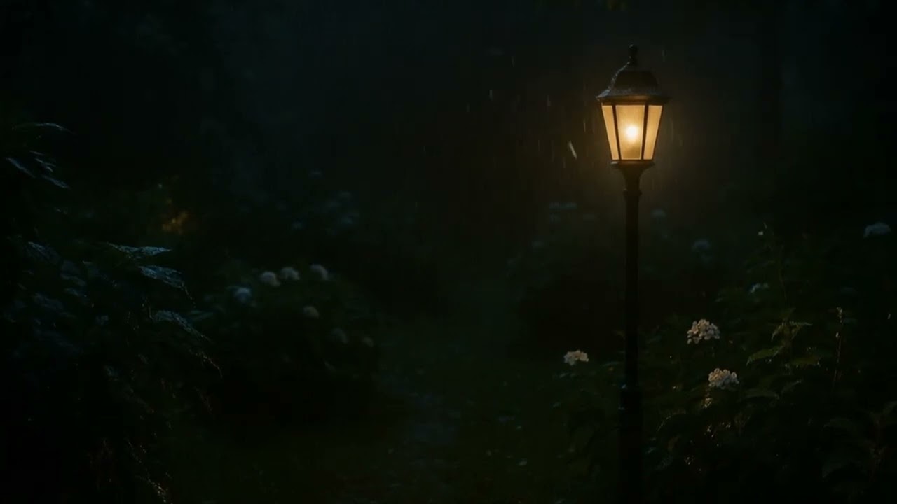 Night Rain in the Garden – Quiet 10 Minutes of Stillness