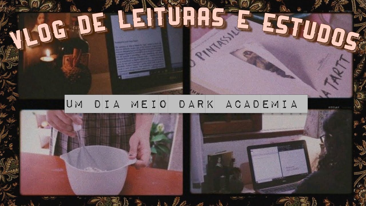 vlog dark academia // um dia de leituras, estudos e rotina produtiva