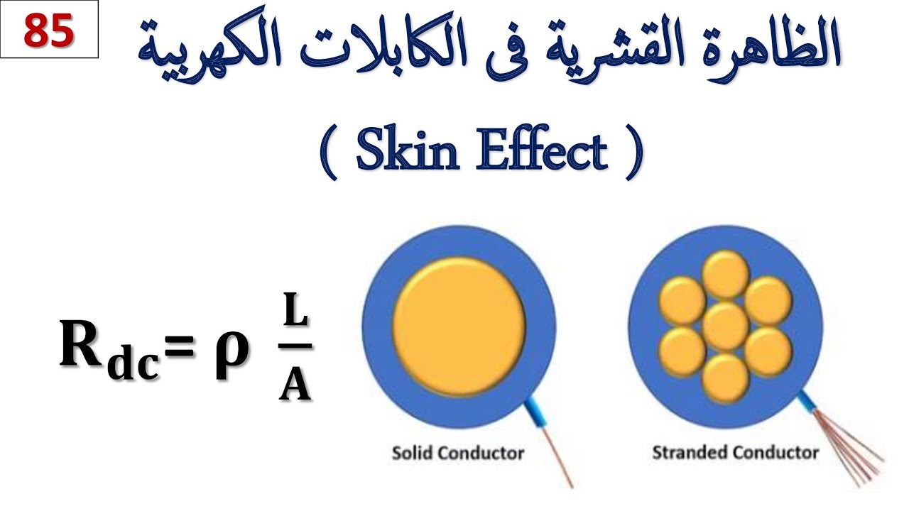 ما هى الظاهرة القشرية للكابلات الكهربية ؟