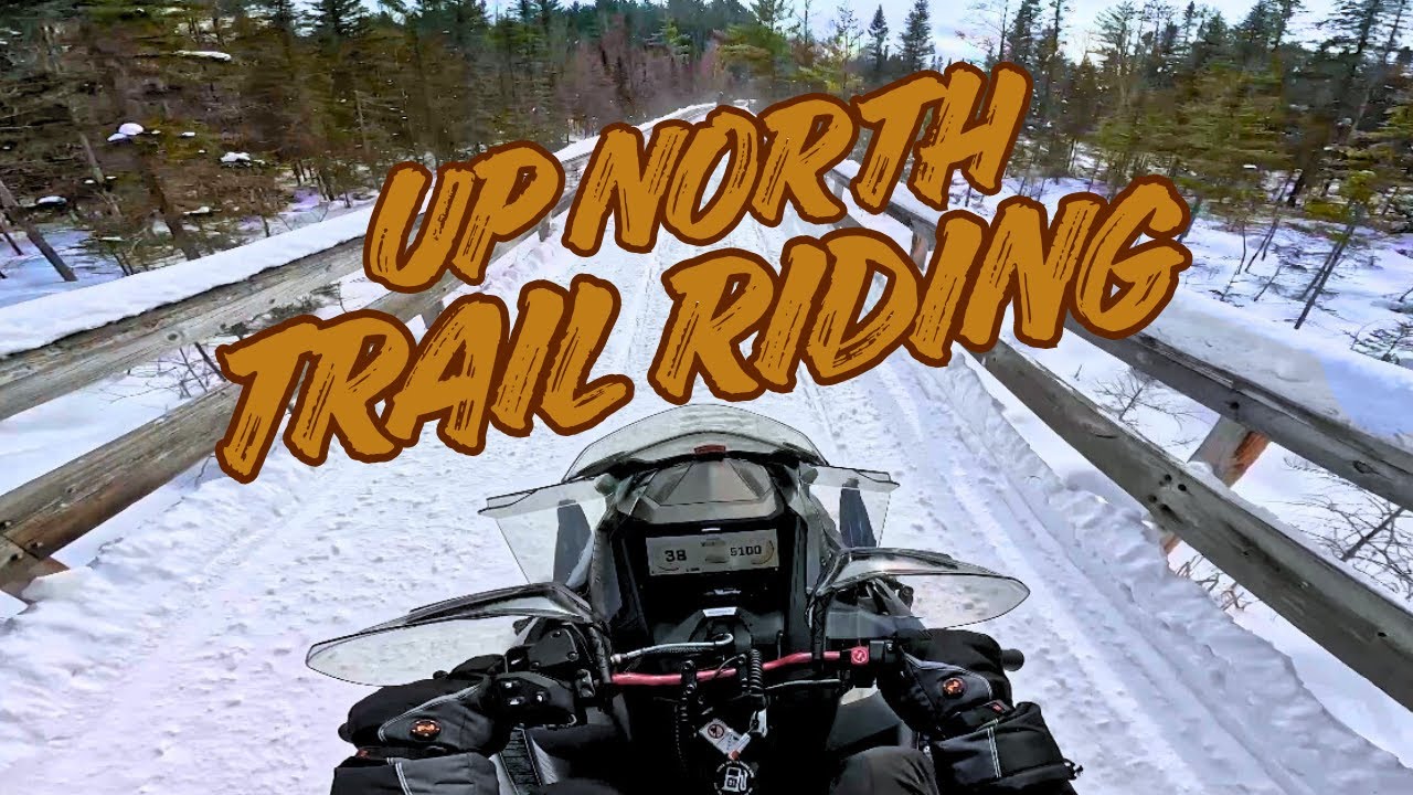 50 min snowmobile ride from Minocqua, WI to Tomahawk, WI