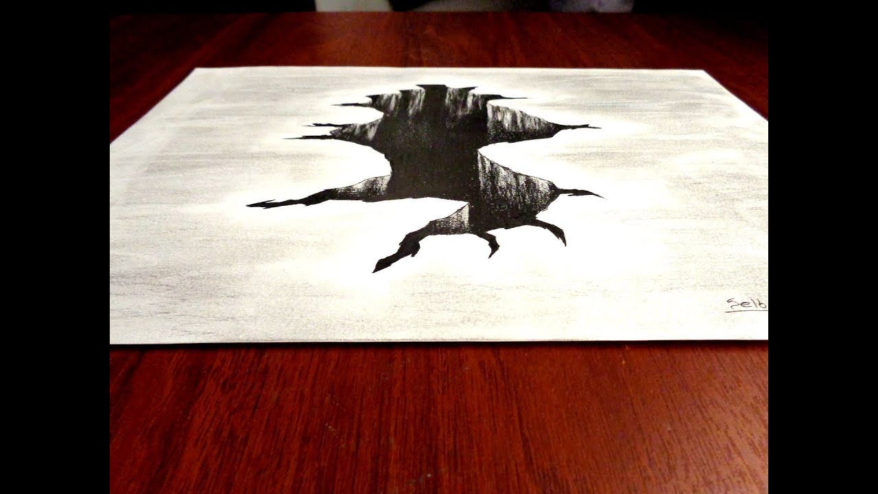 ILUSIÓN ÓPTICA - Agujero - Dibujo en 3D | Selbor