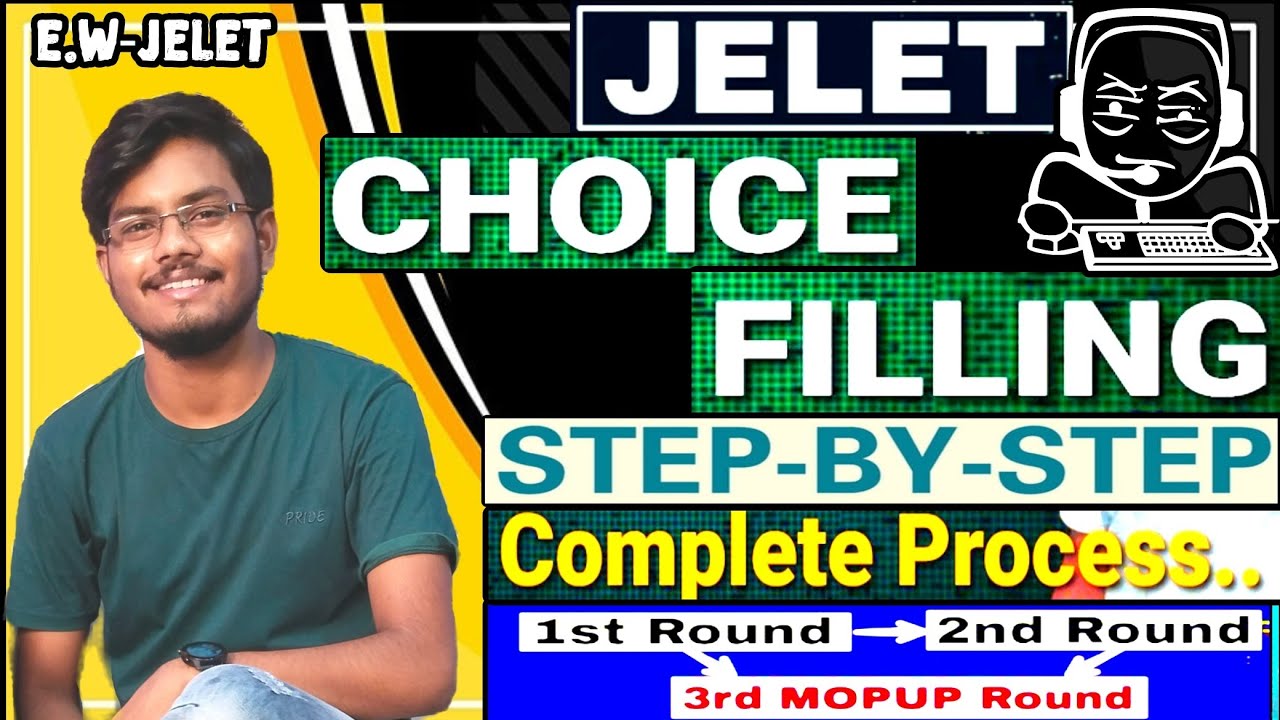 🔴 JELET 2023 Choice filling process। How to do choice filling JELET 2023 counselling  #jelet