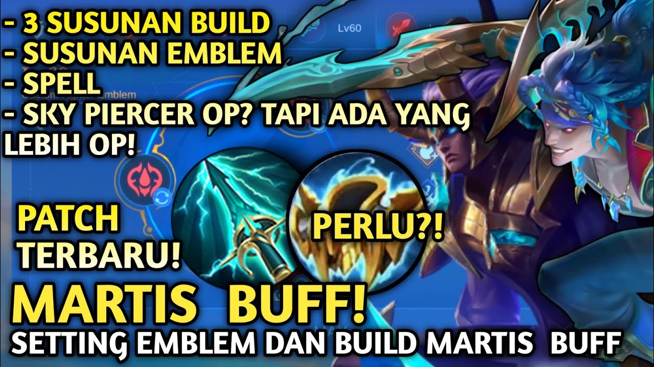 NEW PASIF NEW ERA! SET BUILD MARTIS TERSAKIT 2025 | EMBLEM BUILD MARTIS TERSAKIT