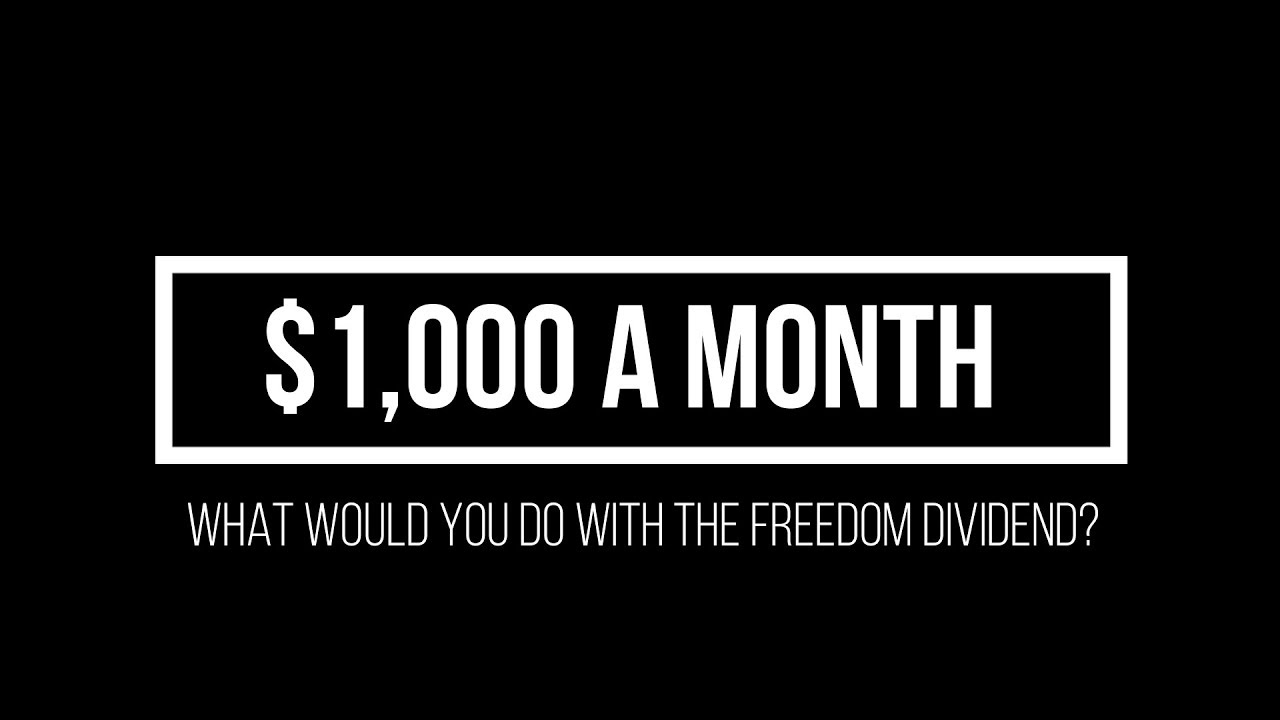 $1,000 a month - How Would you Spend it? Andrew Yang, 2020 and the Freedom Dividend