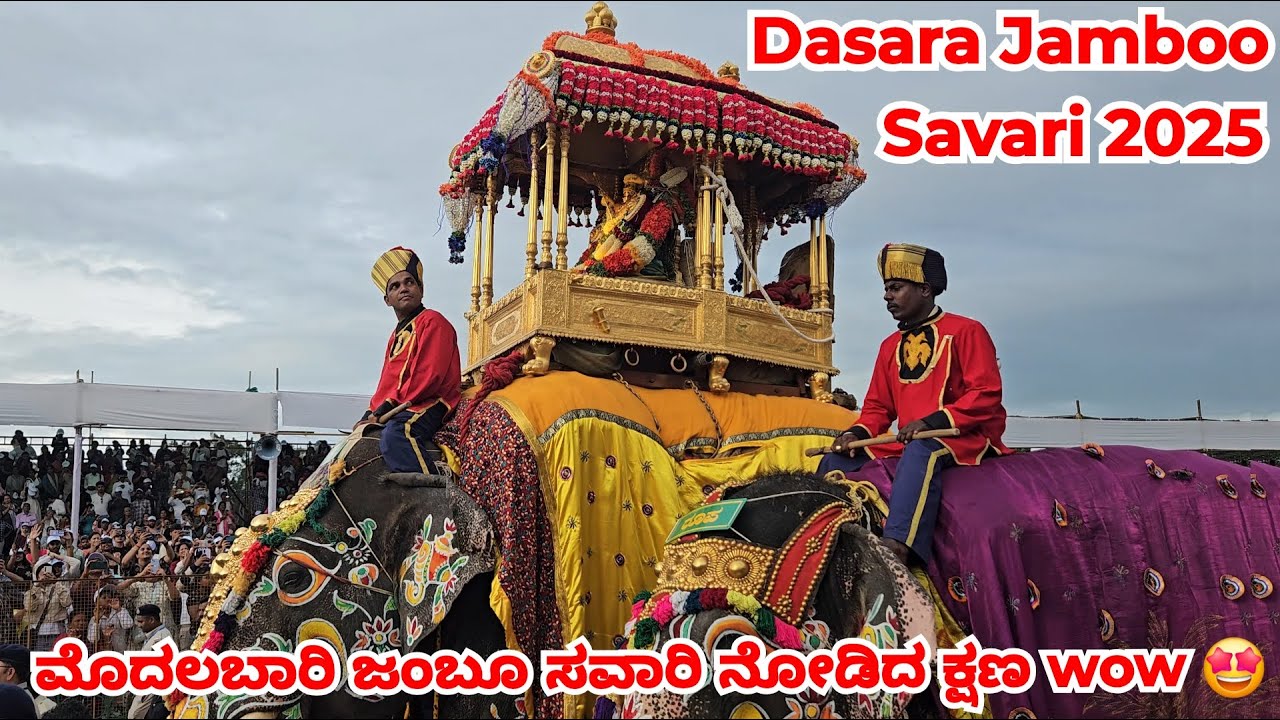 ವಿಶ್ವ ವಿಖ್ಯಾತ ಮೈಸೂರು ದಸರಾ ಜಂಬೂ ಸವಾರಿ🤩 Mysore Dasara Jamboo Savari 2025 | MYSORE DASARA | Dasara 2025