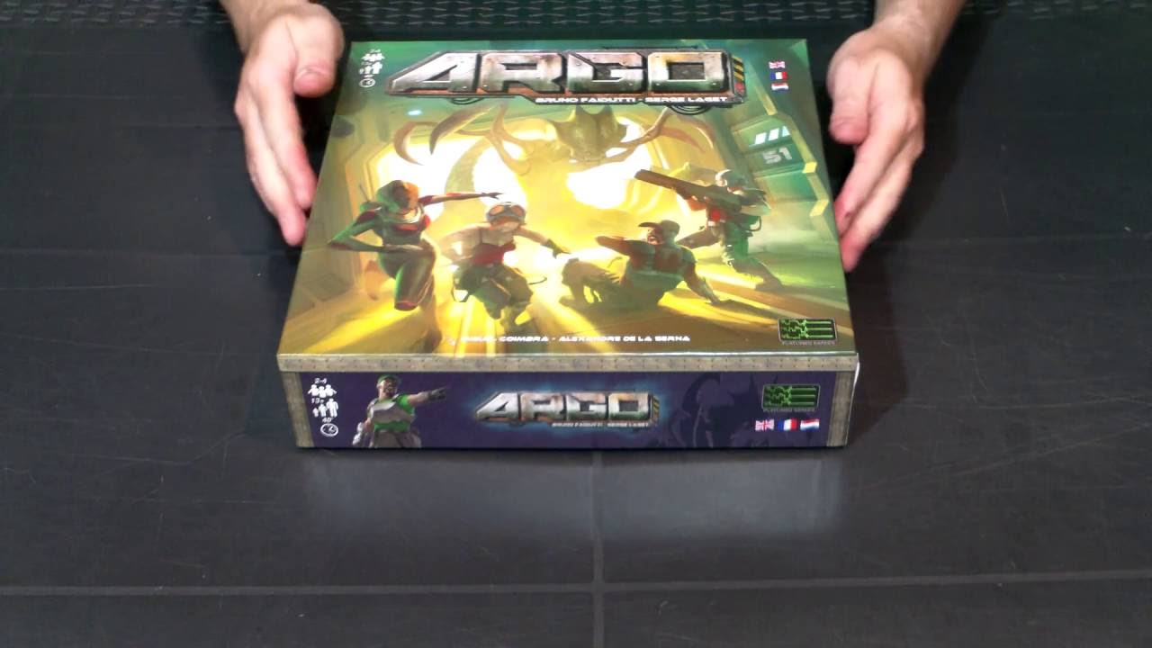 Argo by Bruno Faidutti and Serge Laget published by Flatlined Games - Open the box!