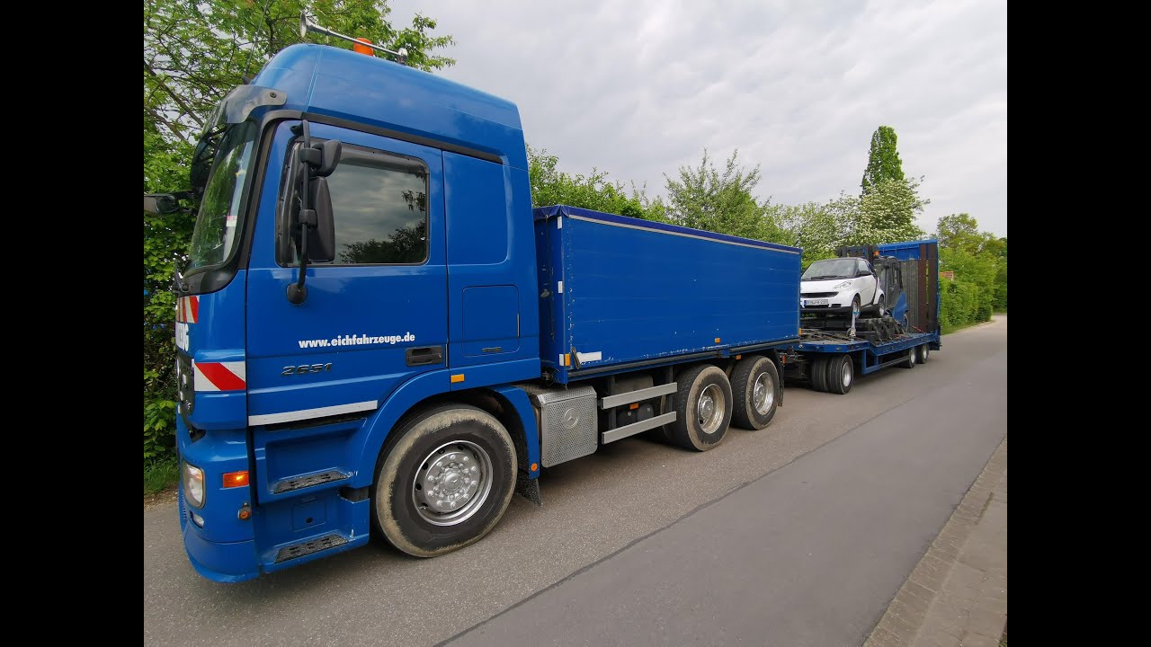 Justage einer 50t. Fahrzeugwaage