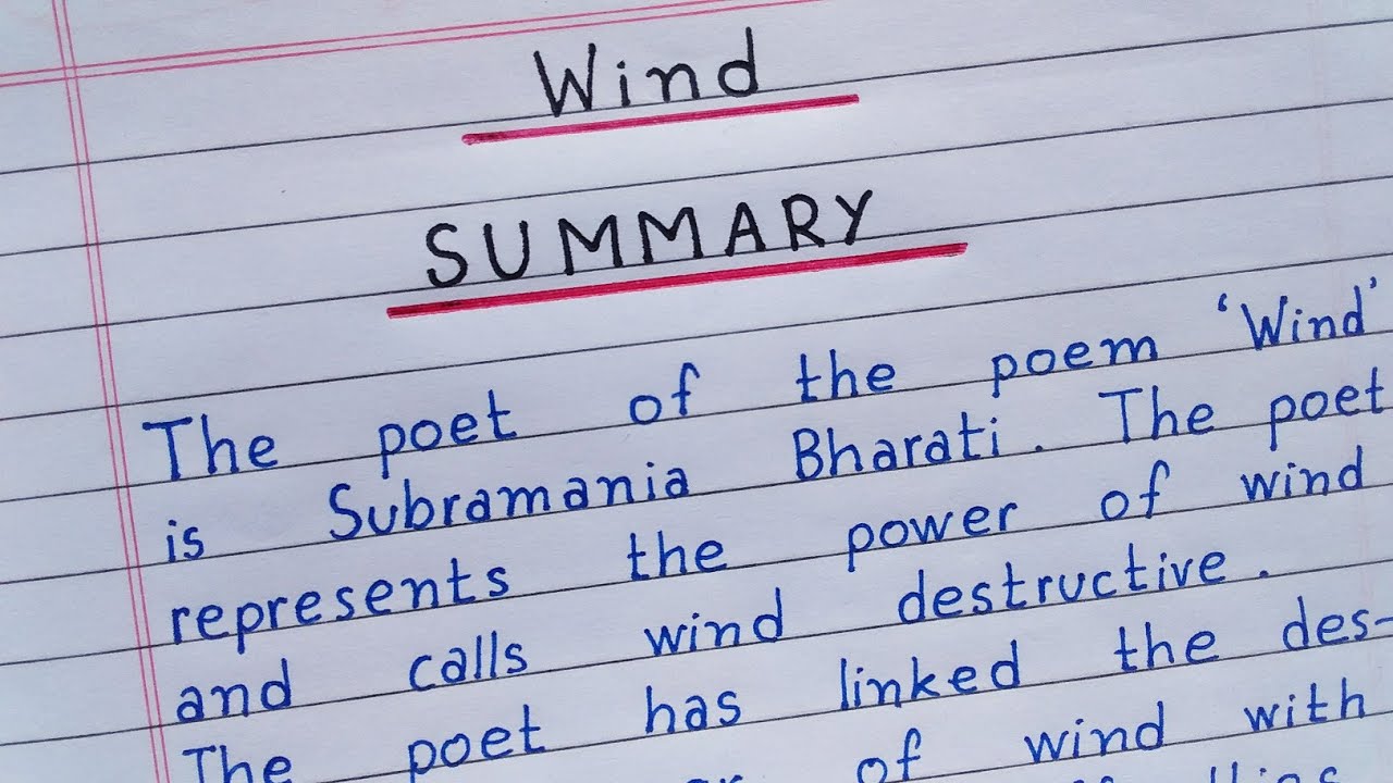Summary of the Poem 