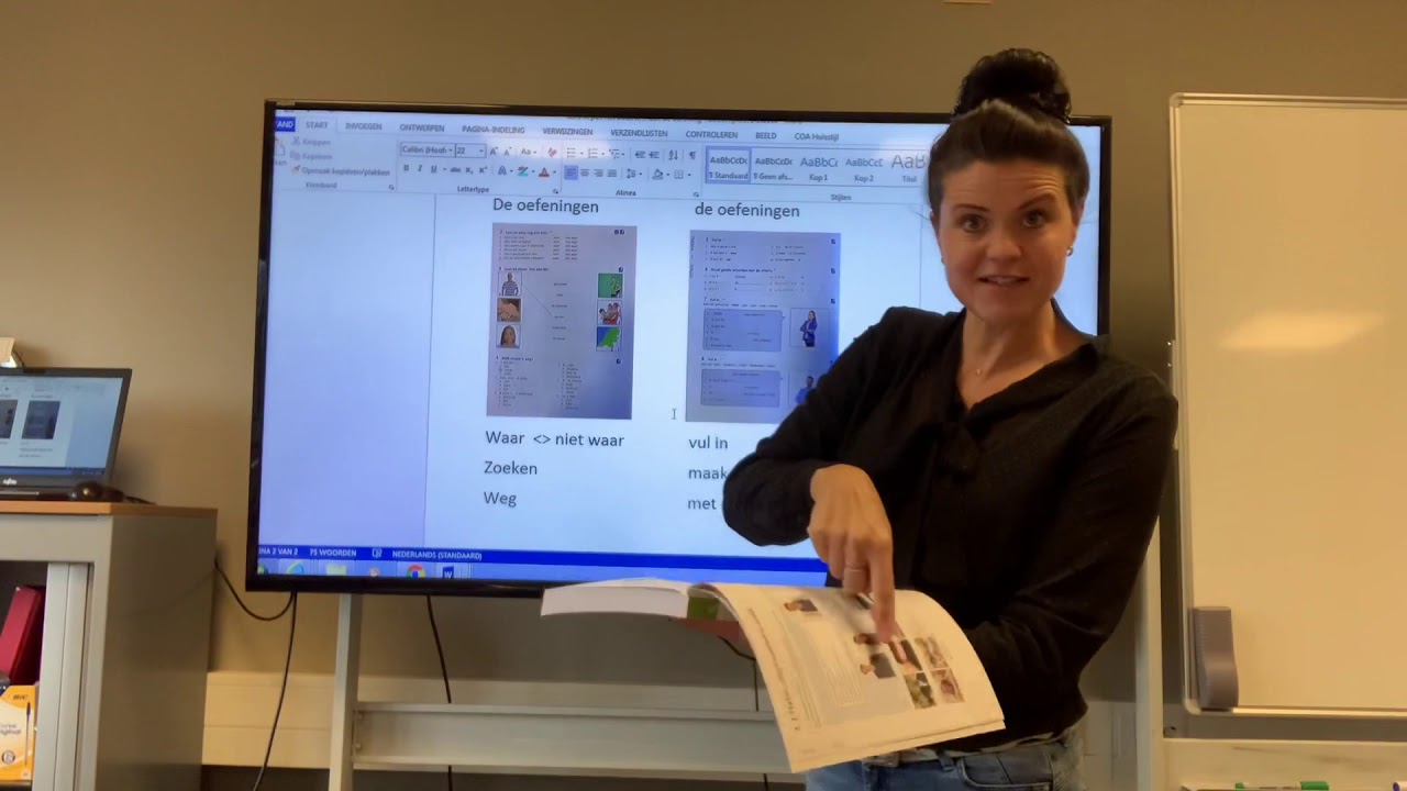 NT2 les instructie ik pak het boek, ik maak de oefening, Taalcompleet 1.1 #LearnDutch