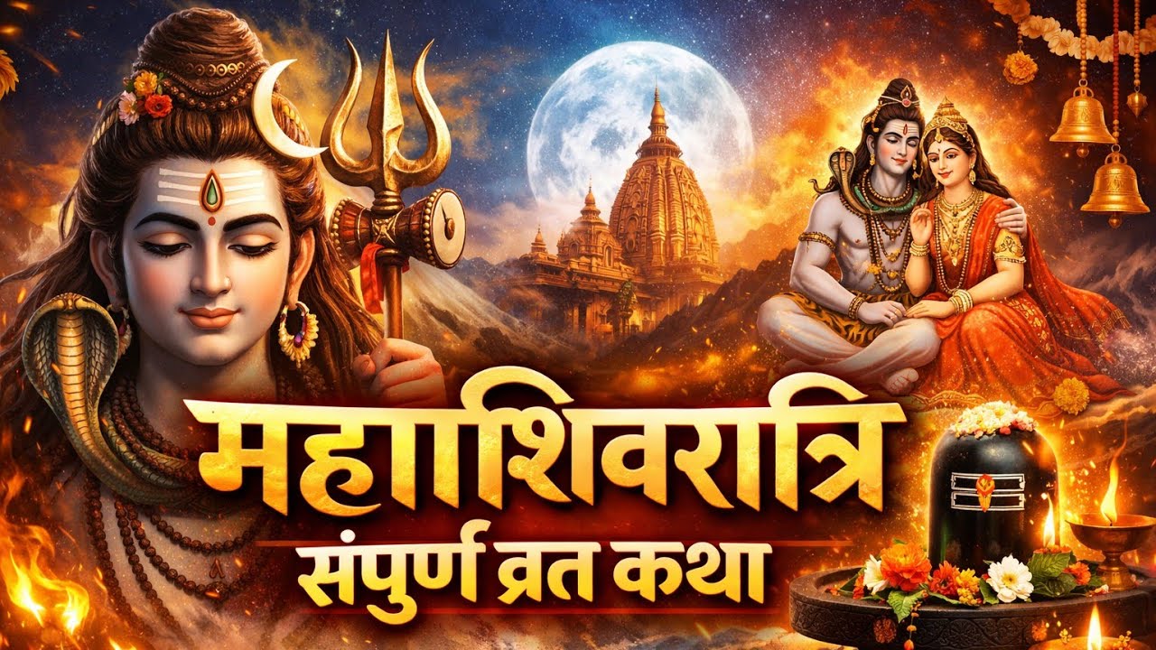महाशिवरात्रि व्रत कथा 2026 | संपूर्ण शिवरात्रि कथा, पूजा विधि और महत्व | #viralvideo 