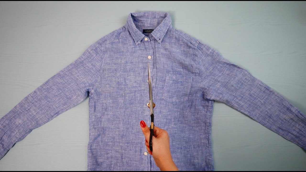 오래된 셔츠를 환상적으로 리폼해볼게요/Fantastic upcycling of old shirt/Refashion DIY#Thrift Flip