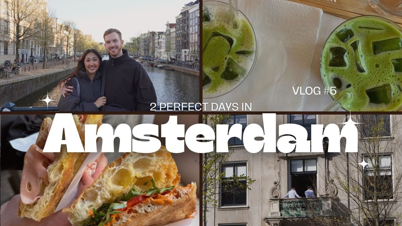 2 Days in Amsterdam 🌷🇳🇱 | Museumplein | Amsterdam Noord | Cafe Hopping | Vondelpark
