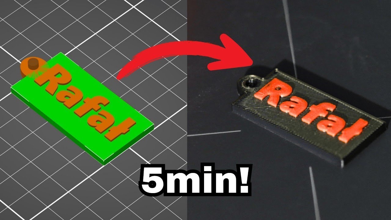 Eigener Schlüsselanhänger OHNE 3D-Software! 🔑 Nur im Slicer erstellen (Super Einfach)