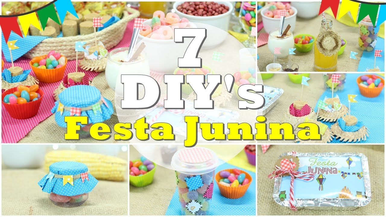 7 Ideias fáceis para fazer | Festa Junina ft. Nina Braz e  Gi Guedes | Viviane Magalhães