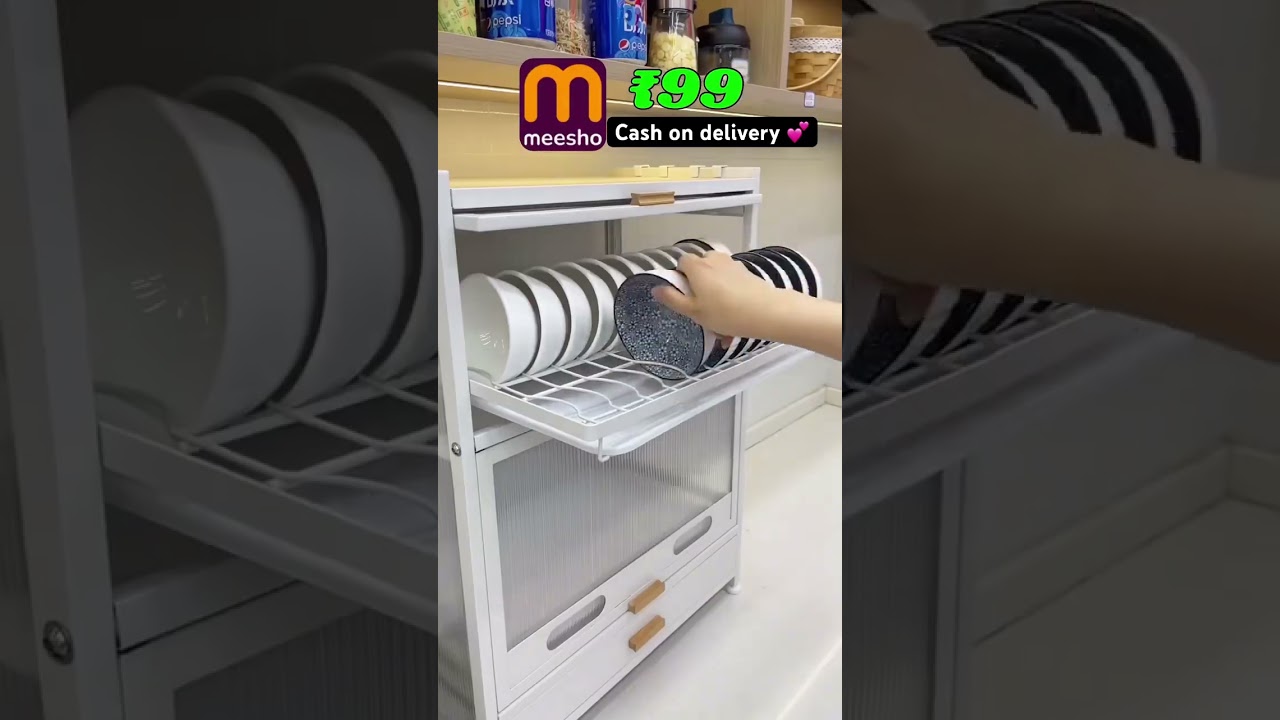Viral kitchen utensils storage rack from meesho | meesho finds | shorts #meesho #amazon #shorts