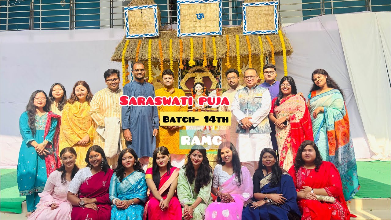 Saraswati puja 2026 || rangpur community medical college || Batch - 14th #bangladesh #raj Kumar shah