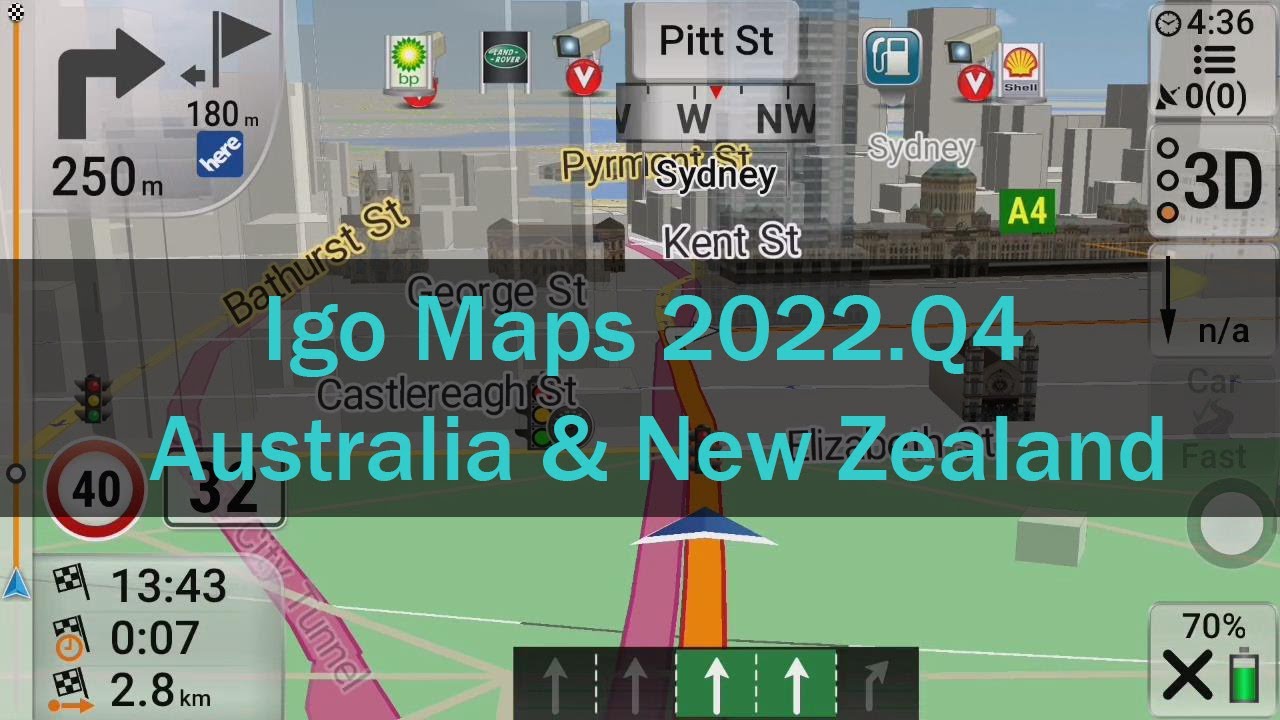 iGO Maps 2023 Australia New Zealand Free Download 2022.Q4