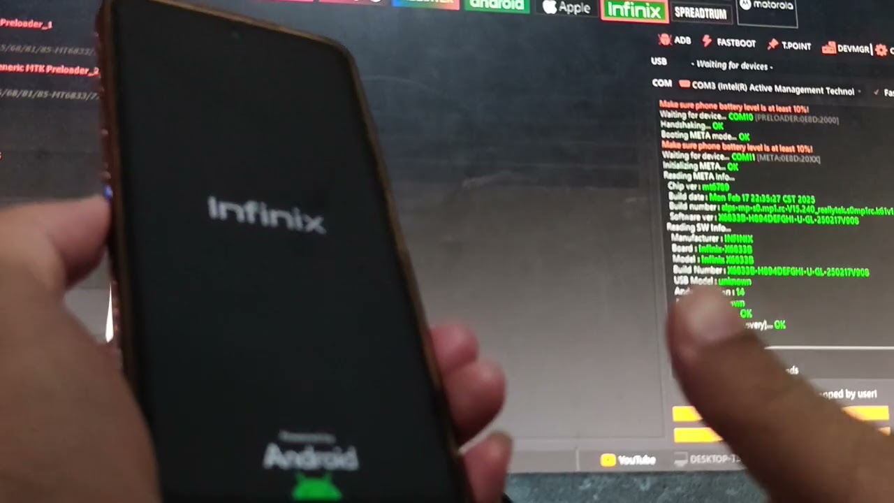 INFINIX NOTE 30 X6833B-NEW SECURITY LUPA AKUN GOOGLE/FRP..DONE VIA META MENGGUNAKAN UNLOCKTOOL