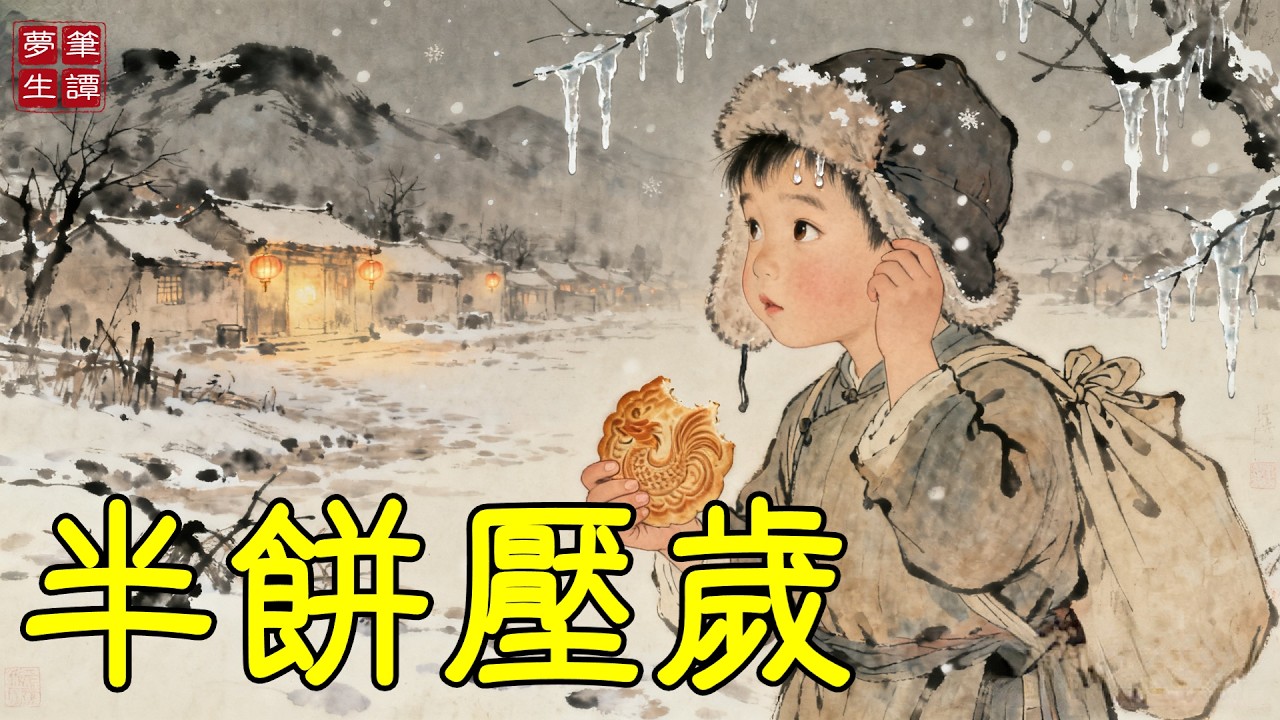 除夕夜，前房子被繼母趕出家門，他走百裏投親，卻被拒之門外，只得睡在城隍廟，身上只有半塊發硬的龍鳳餅。誰料天明起身，懷裏幹餅變作一包金瓜子，壓著張字條：「歲歲甜」！#故事#民間傳說#奇遇#報恩#原創故事