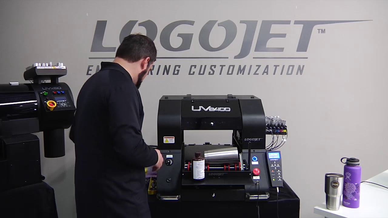 LogoJET Printing with Rotary 360 device