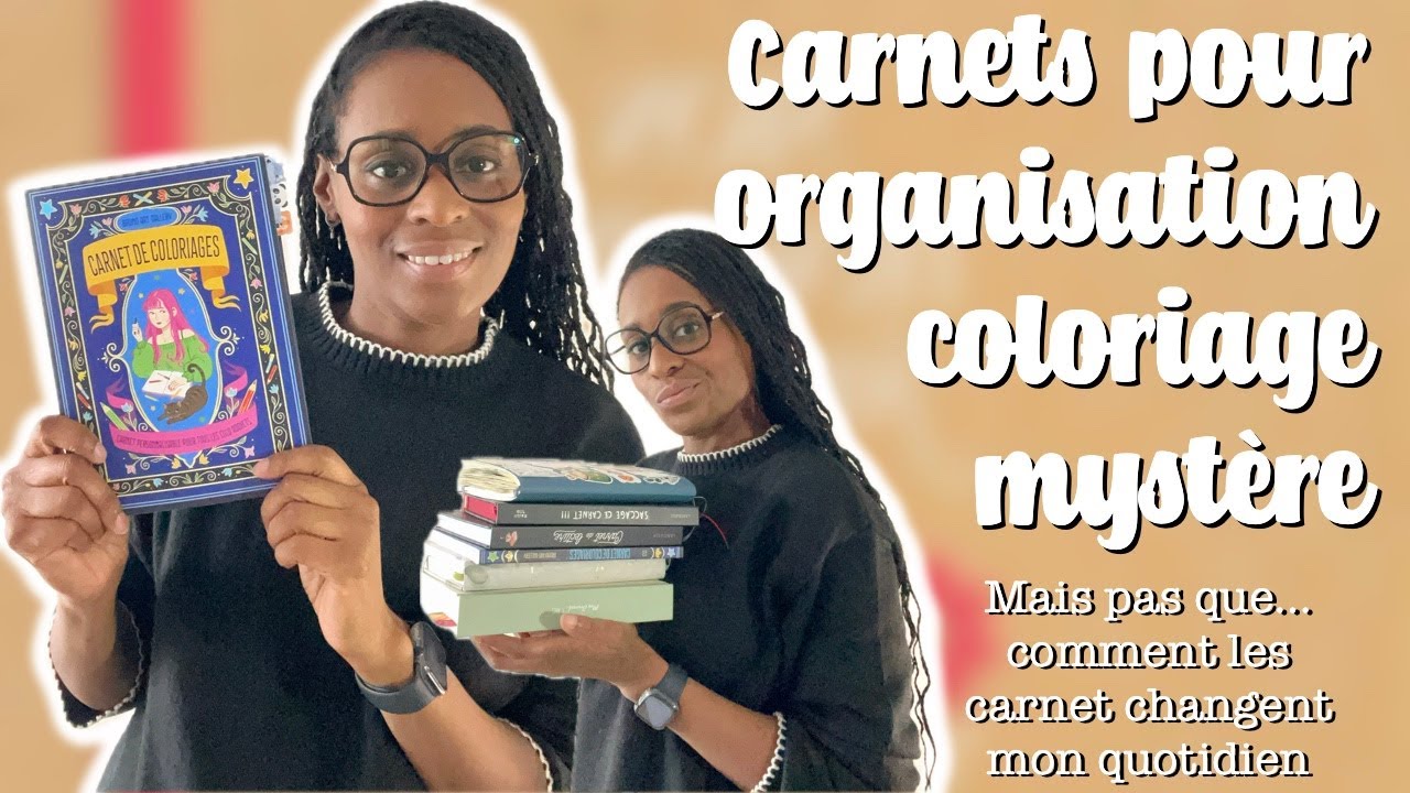 Carnet coloriage myst&egrave;re, tracker, lecture... Comment j'am&eacute;liore mon quotidien 📒🖋️