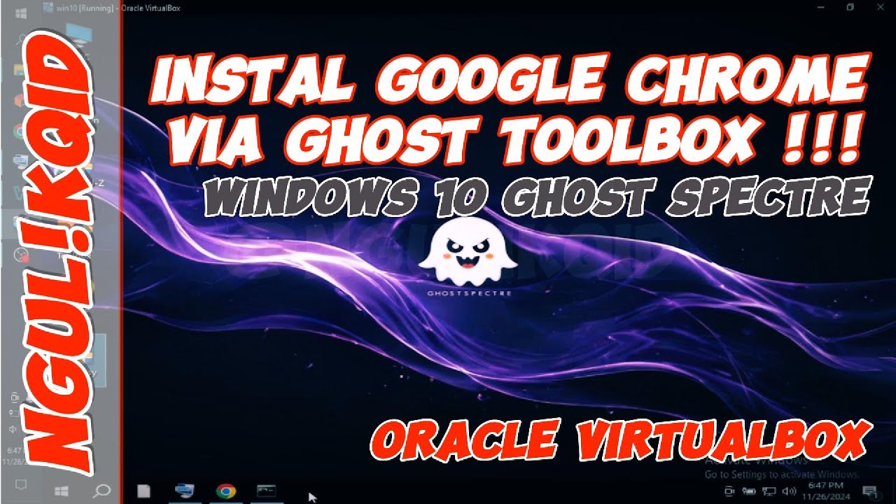 Instal Google CHROME via TOOLBOX !!! - Windows 10 Ghost Spectre #ngulikqid #windows10ghostspectre