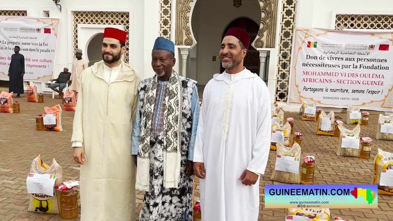 Denrées alimentaires aux nécessiteux : Elhadj Abdoul Karim Dioubaté remercie le Roi Mohamed VI