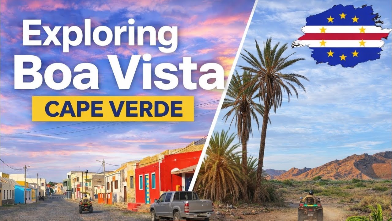Death Valley , Boa Vista . Cape Verde . Rabil Village . No Limits Buggy Tour. 4k video