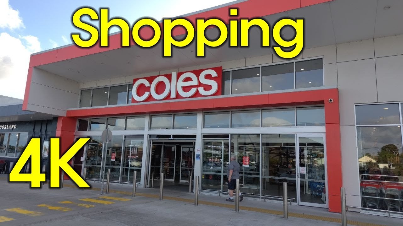 Shopping Coles, Mayfield, Newcastle, Australia - 4K