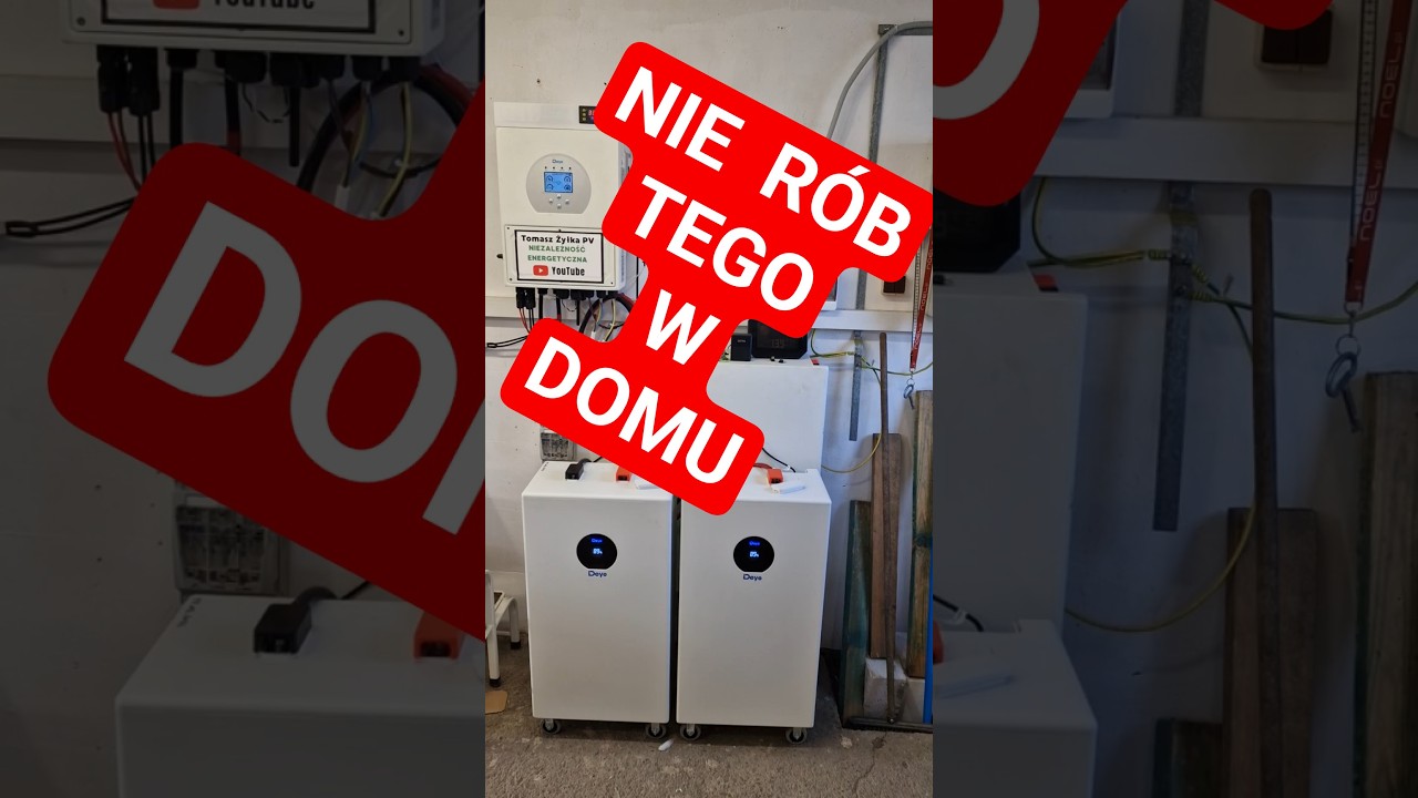 NIE R&Oacute;B TEGO W DOMU  Magazyn Energii. Deye SE-F16-C #deye #magazynenergii