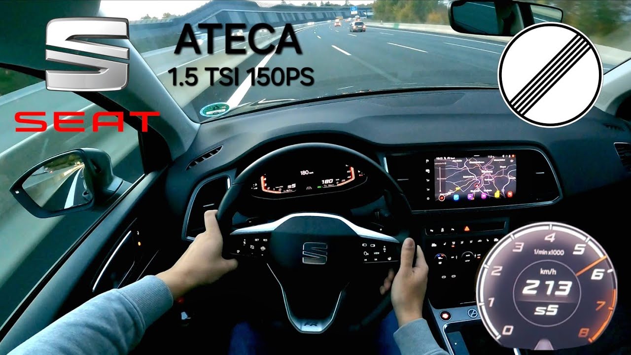 2023 Seat Ateca FR 1.5 TSI 150PS POV TOP SPEED AUTOBAHN DRIVE POV | 213 km/h