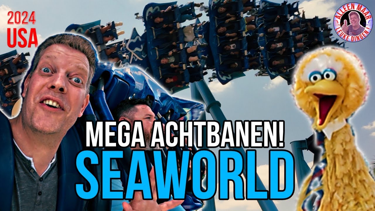 Seaworld Orlando 2024 REVIEW VLOG in een verlaten park!! - Geweldige achtbanen en shows!!