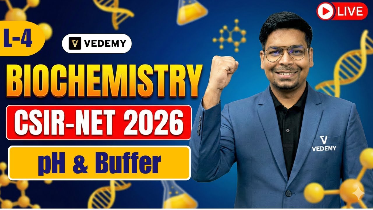 CSIR-UGC-NET 2026 | L4 | Biochemistry | pH & Buffer | Unit 1 | Dr. Virendra Singh |