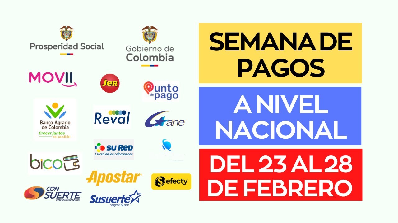 Semana de pagos para los adultos mayores 23 al 28 de febrero | NC