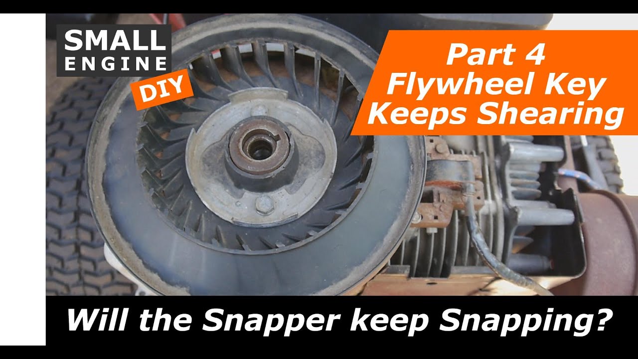 Snapper Rear Engine Rider, часть 4 — ключ маховика постоянно срезается