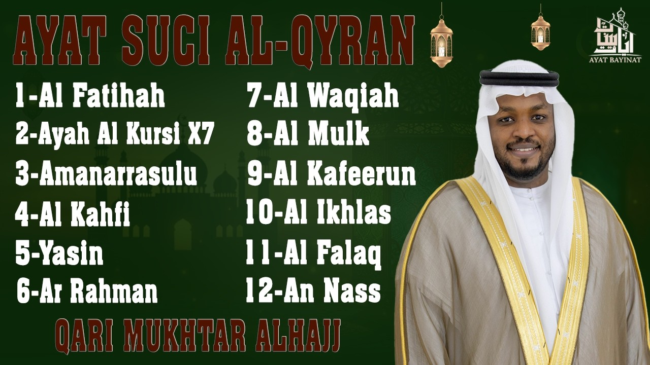 Alquran Dengan Suara Yang Sangat Indah  Alfatiha, Alkahfi,Yasin,Alwaqia, Arrahman,Almulk Almoeathat