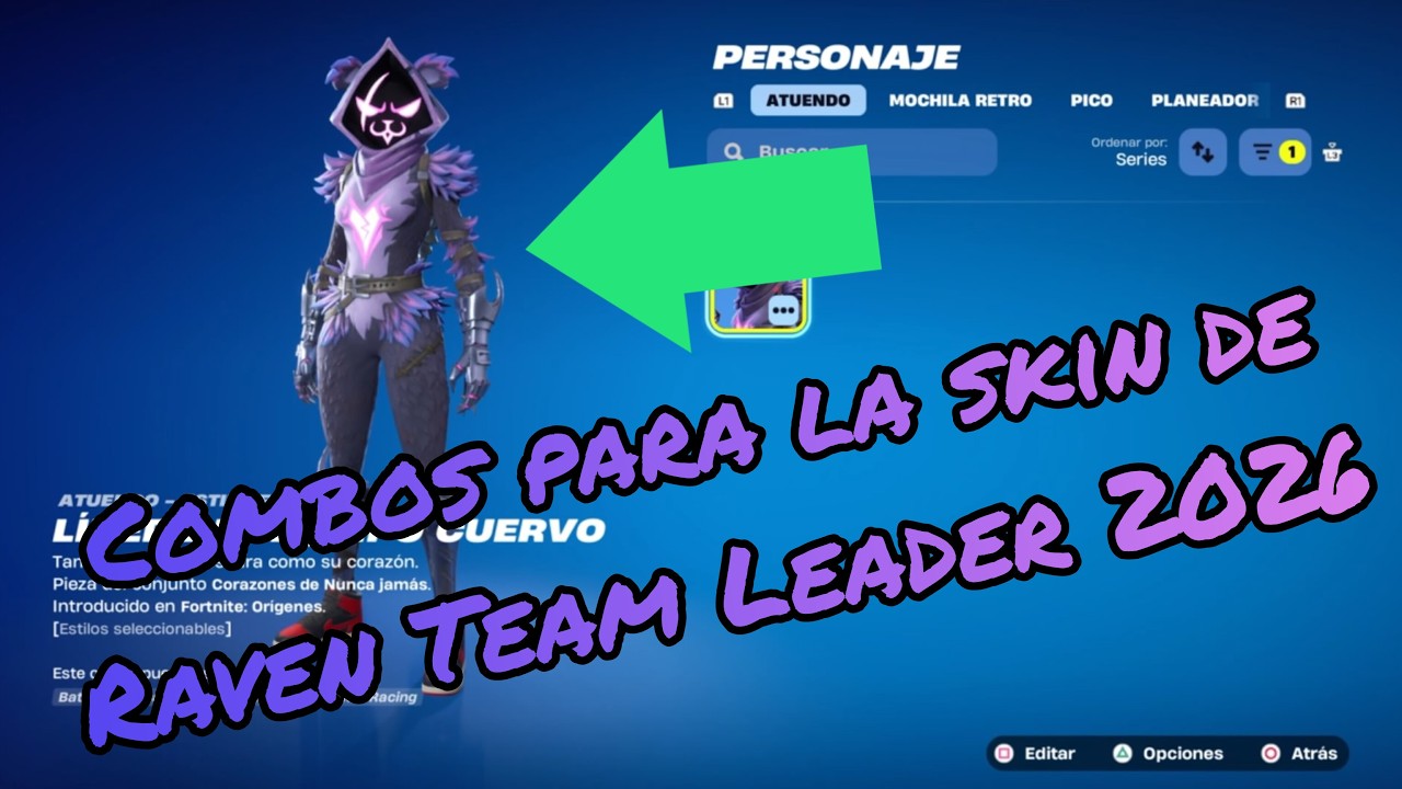 Combos para la skin de Raven Team Leader *2026*