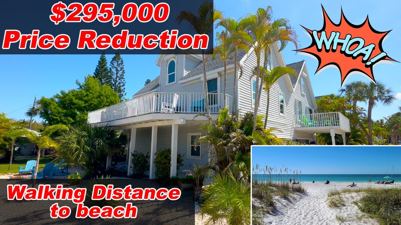 $295k Price Reduction!!! on Beach home (Anna Maria Island)