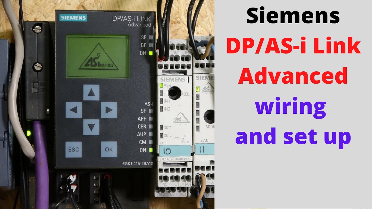 Siemens DP/AS-i Link: расширенная схема подключения и настройки. Английский.