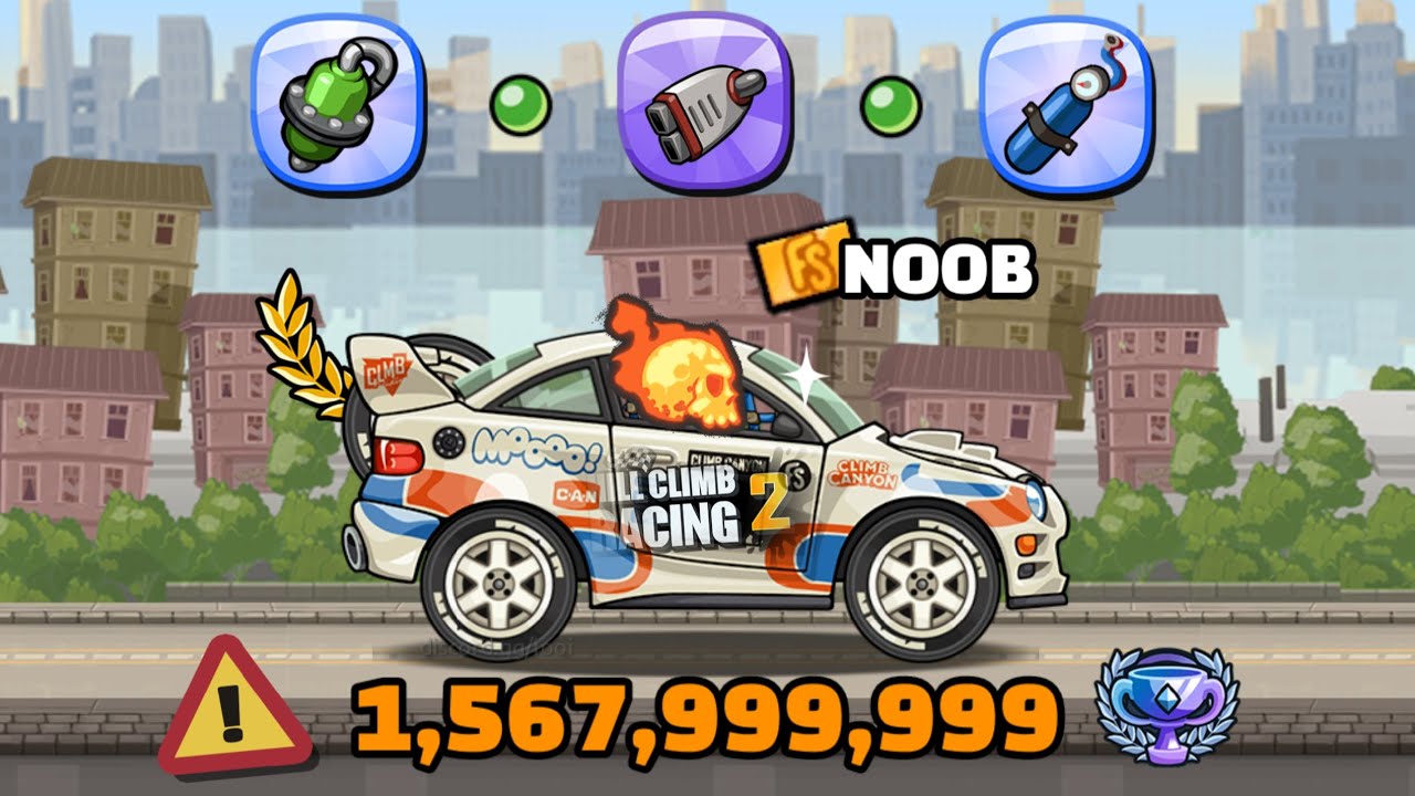 NOOB HACKER BEAT ME 😭 WHEELIE COIN TRICK | Hill Climb Racing 2